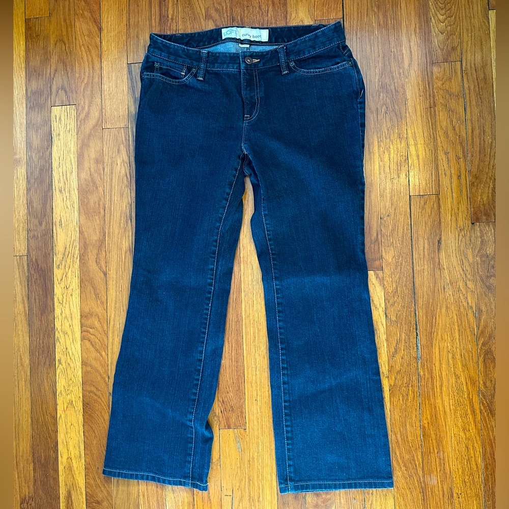 Women’s Ann Taylor Loft Curvy Bootcut Jeans 10 Petite - New